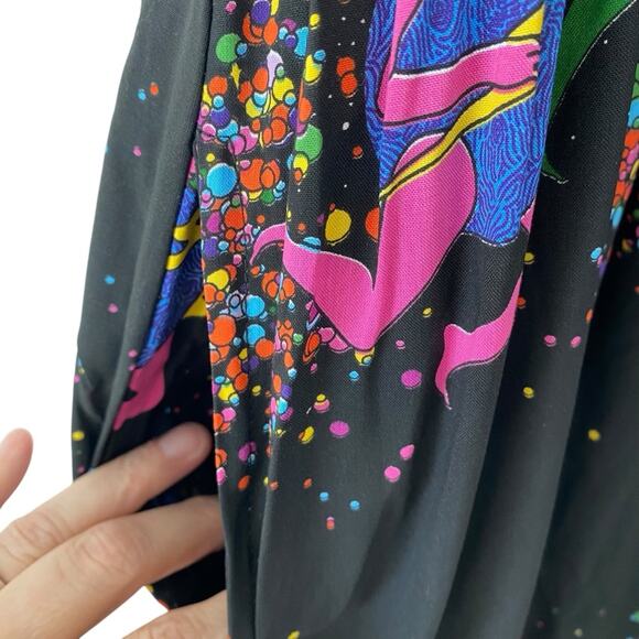 Nooworks Naomi Cosmic Ladies Black Sleeveless Dress NWTs size medium - Picture 3 of 9